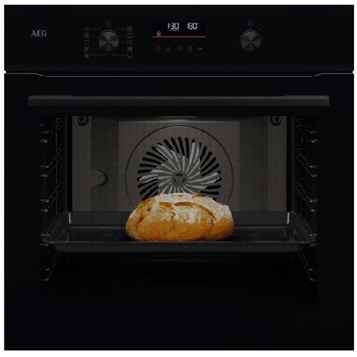 תנור בנוי 71 ליטר דגם AEG ABA51211B זכוכית שחורה