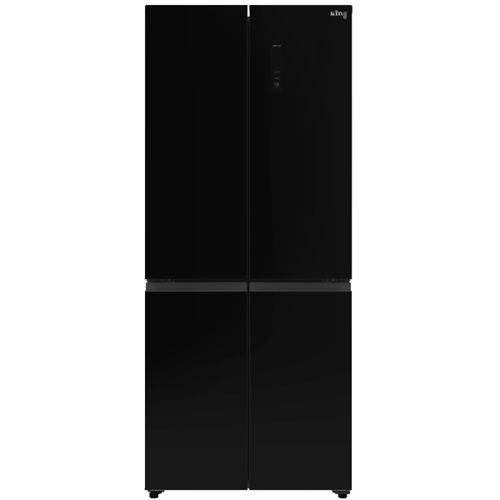 מקרר 4 דלתות 507 ליטר KING KBCD5520BG זכוכית שחורה