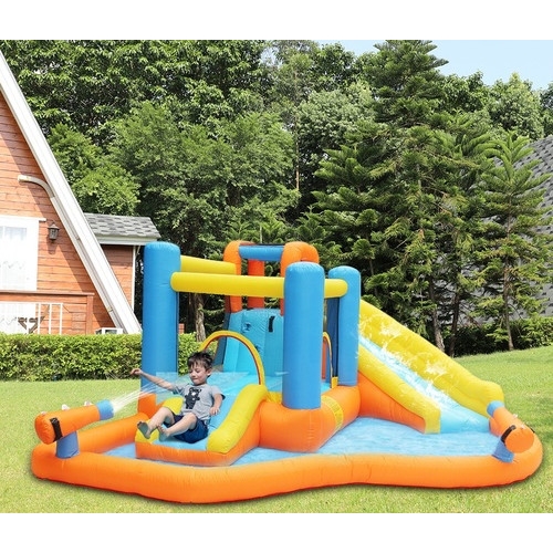 פארק מים מתנפח דגם NT-063107 עם מגלשה וקפיצה