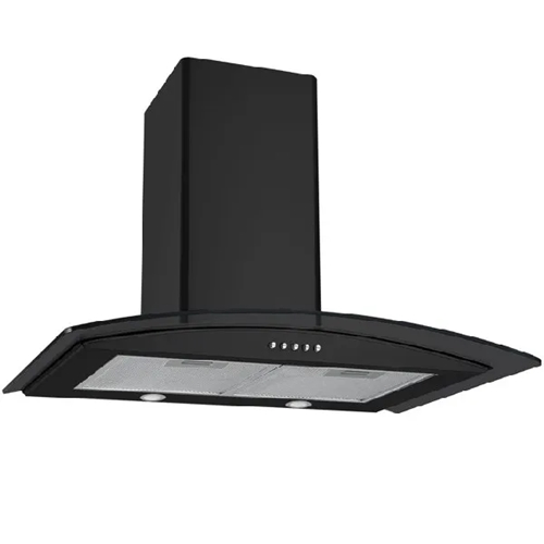 קולט אדים 60 ס"מ LY VENT LV-G-585 זכוכית ושחור