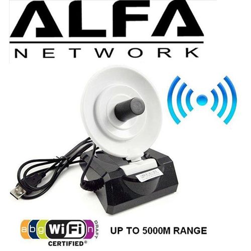 אנטנת USB WIFI לקליטת רשתות אינטרנט עד 5 ק"מ