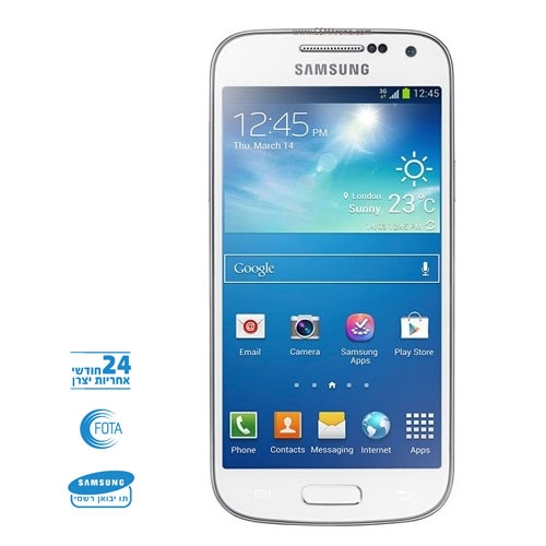 Samsung Galaxy S4 mini  שנתיים אחריות יבואן רשמי