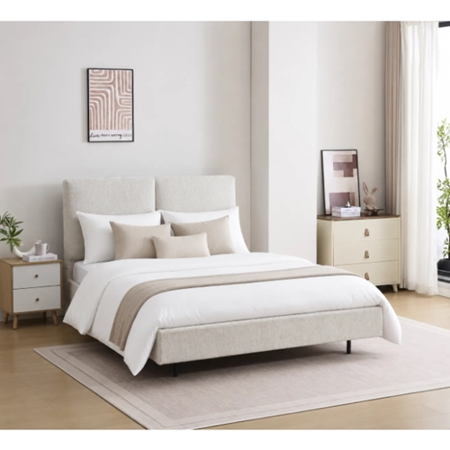 מיטה זוגית 140×190 דגם פליי בגוון שמנת HOME DECOR
