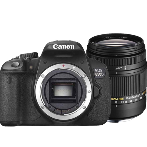 Canon SLR EOS 650D   עדשה Sigma 18-250mm
