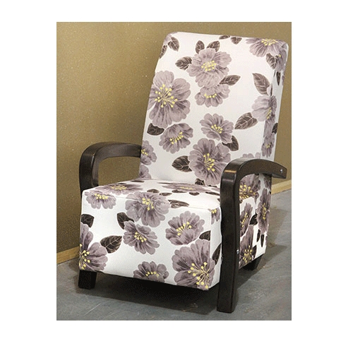 כורסא מעוצבת בריטני בריפוד בד או דמוי עור