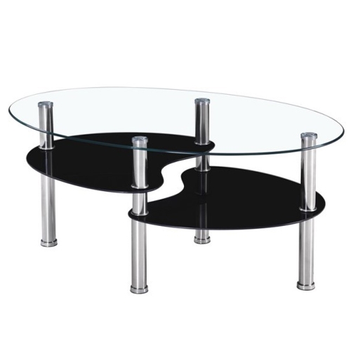 שולחן זכוכית מעוצב לסלון יוקרתי בעל גימור מושלם
