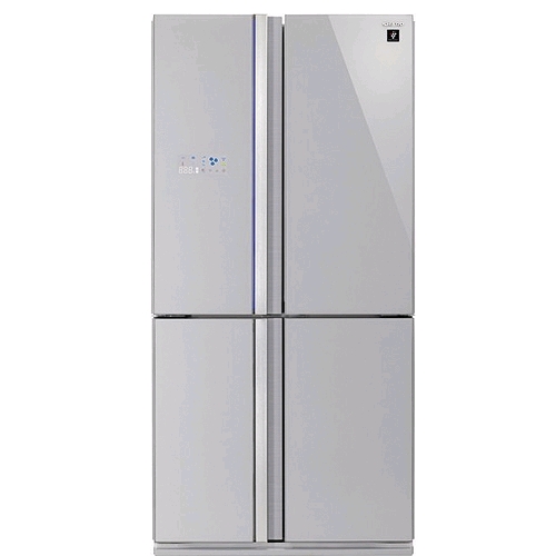 מקרר 4 דלתות Sharp שארפ זכוכית כסופה דגם SJ-R8910