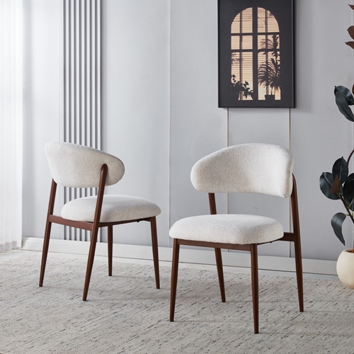 זוג כיסאות מעוצבים לפינת אוכל דגם שובל HOME DECOR