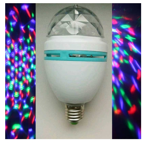 מנורת לדים עם צבעי RGB חיים, מתאים לשימוש בייתי