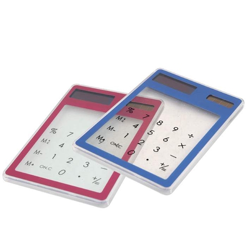 מחשבון שקוף וסולארי - דק במיוחד!