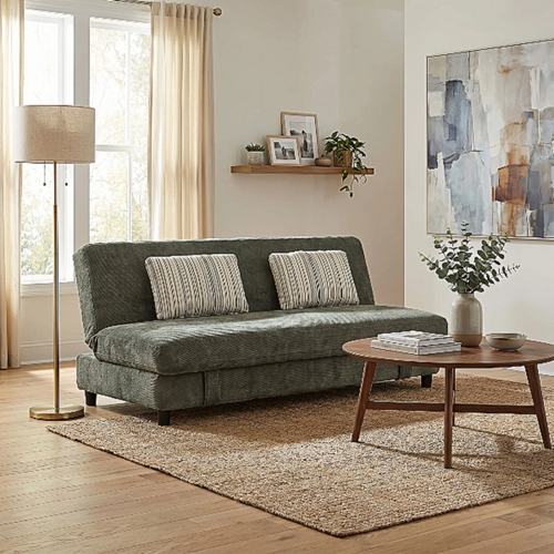 ספה מעוצבת נפתחת למיטה רחבה אואזיס ירוק HOME DECOR