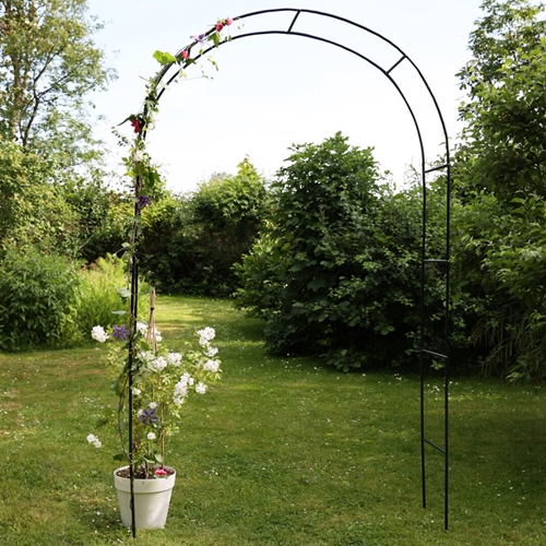 קשת רחבה ממתכת לתמיכת צמחים מטפסים דגם איריס