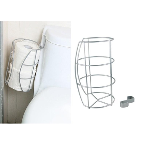 מתקן לאחסנת 2-3 גלילי נייר טואלט צמוד לשירותים