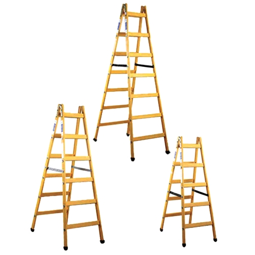 סולם עץ סיידים תקני איכותי 9X2 שלבים מקצועי