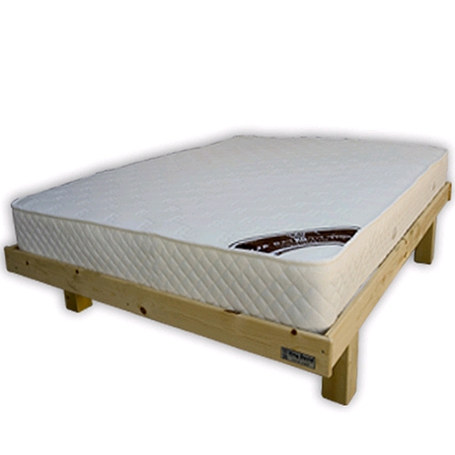 בסיס מיטה מעץ מלא ומזרן זוגי דגם ALFA BED