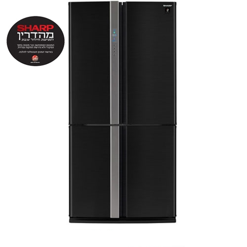 מקרר שארפ 4 דלתות 615 ליטר נירוסטה מושחרת SJ-8711B
