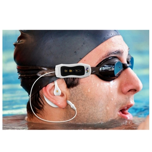 נגן MP3 ורדיו עמיד במים ומתאים לשחייה זיכרון 4GB