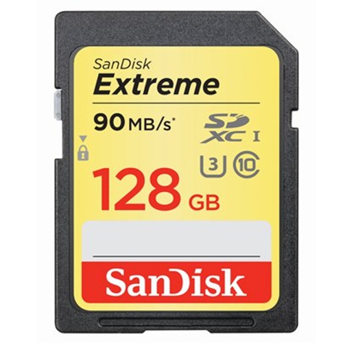 כרטיס זיכרון SanDisk Extreme בנפח 128GB