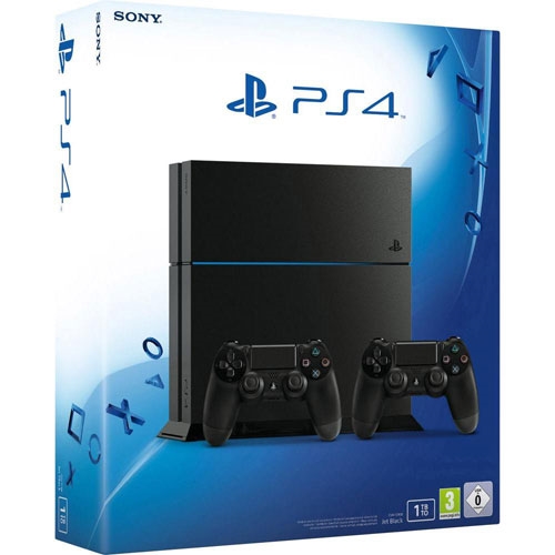 קונסולה Sony PlayStation 4 1TB הכוללת 2 בקרים