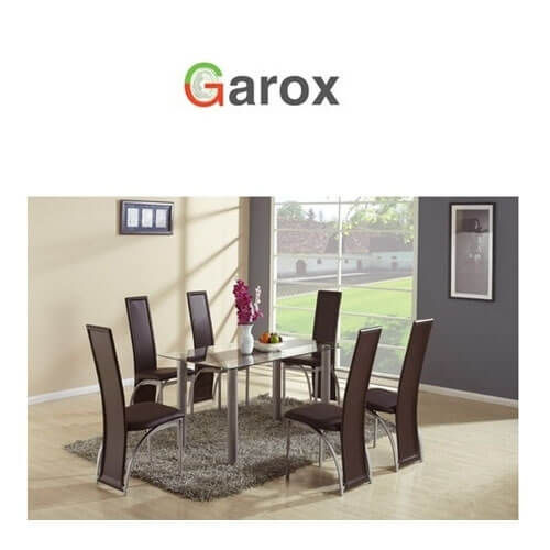 8 כסאות בגימור שחור VERONA  מבית GAROX