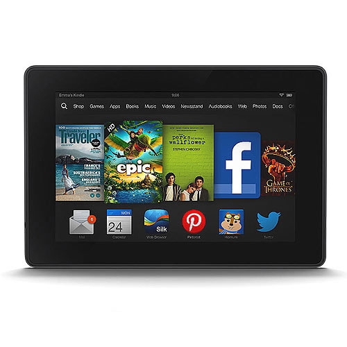 טאבלט Kindle מסך מגע "7 ברזולוציה גבוהה