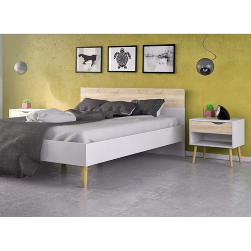 מיטה זוגית מעוצבת עם 2 שידות לילה HOME DECOR