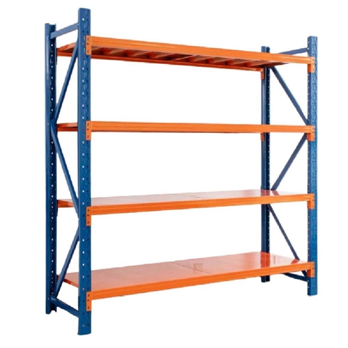 סט 4 מדפים כתום/כחול בעומס 200 ק"ג למדף