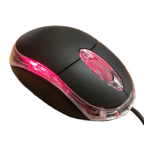 עכבר אופטי קומפקטי וארגונומי בחיבור USB
