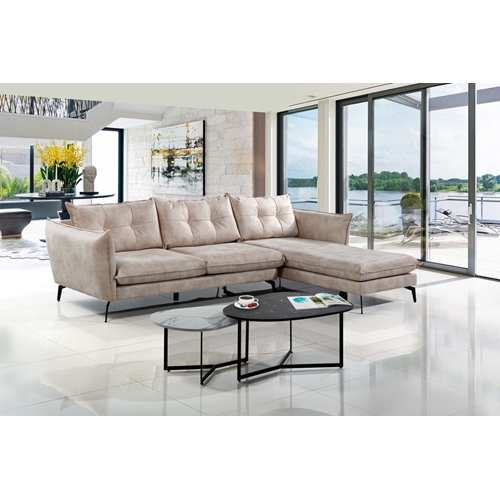 סלון פינתי שזלונג מעץ מלא דגם בריטני LEONARDO