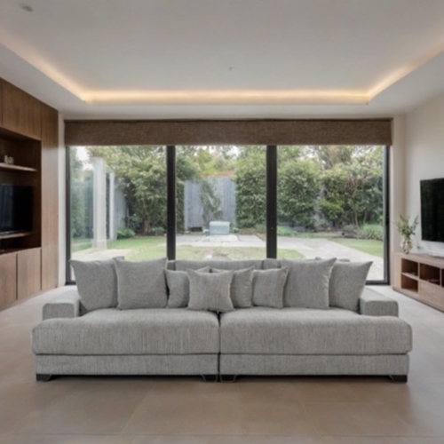 ספת סלון מעץ מלא ורגלי עץ דגם סול LEONARDO