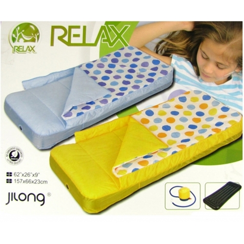 מזרן ילדים מתנפח עם שמיכה וכרית ונוחות מירבית