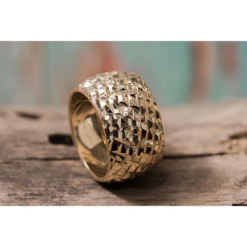 טבעת זהב טהור 14K מדגם Empire