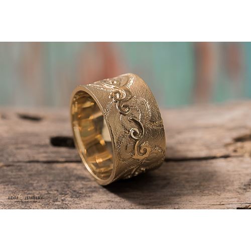 טבעת זהב טהור 14K מדגם Aruba