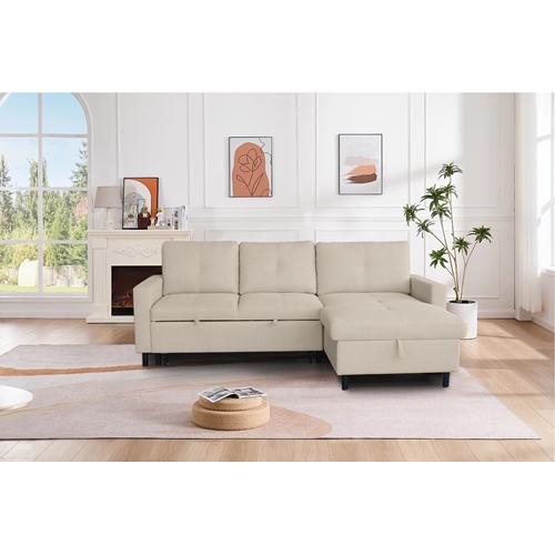 סלון פינתי נפתח למיטה זוגית דגם זולה LEONARDO