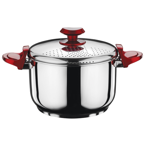 סיר פסטה 5.5 ליטר 22 ס"מ ומכסה נירוסטה סולתם