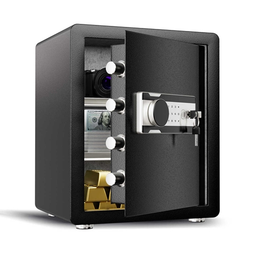 כספת עם מנעול אלקטרוני עם 2 מדפים דגם P04 שטיבאי