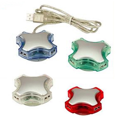 מרכזיית USB עם 4 כניסות הנצמדת למשטחים