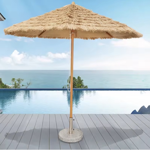 שמשיה עגולה קוטר 3 מטר בעיצוב קש PLAYA