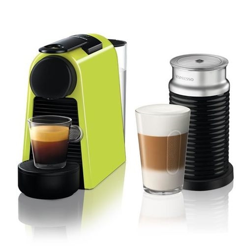 מכונת קפה NESPRESSO אסנזה מיני בצבע ירוק + מקציף
