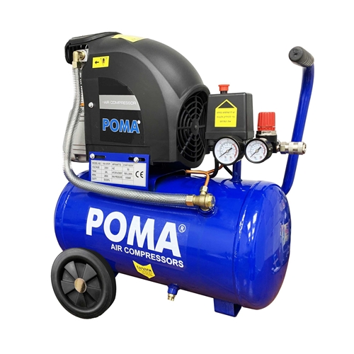 קומפרסור/ מדחס אוויר 24 ליטר מצויד במפסק הגנה POMA