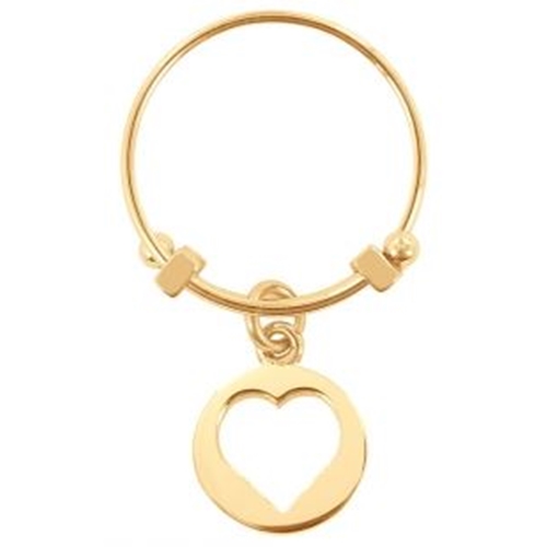 טבעת לאישה בצבע זהב עם תליון לב מבית CO88