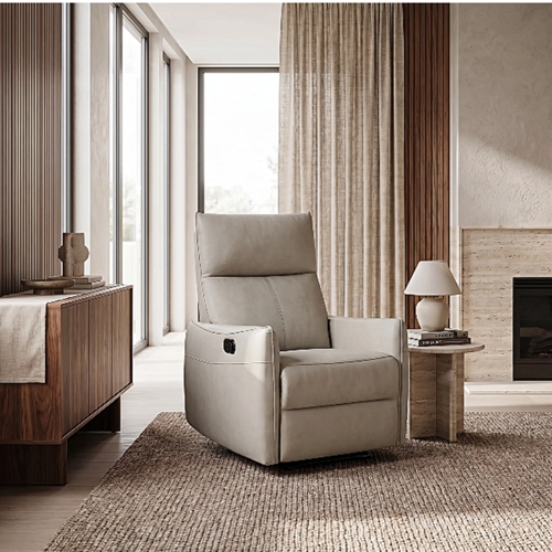 כורסת טלוויזיה מעור+מנגנון נדנדוד דיאנה HOME DECOR