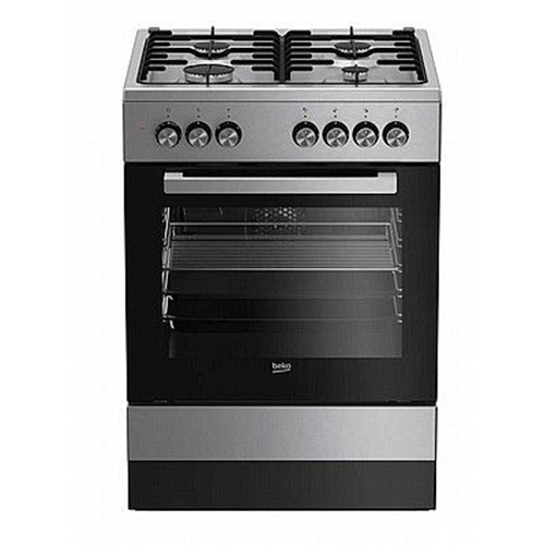 תנור משולב 4 מבערי גז 6 תכניות נירוסטה BEKO