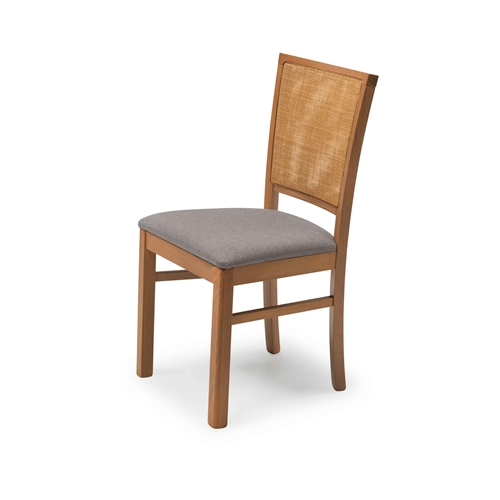 כיסא שולחן אוכל מעוצב אלגנט המשלב מסגרת עץ ביתילי