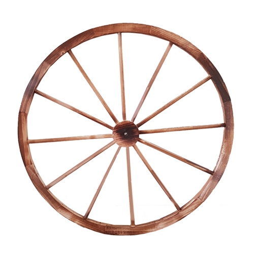 גלגל נוי מעץ לעיצוב הגינה –  2 מידות לבחירה!