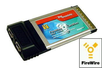 כרטיס PCMCIA עם 2 יציאות Firewire