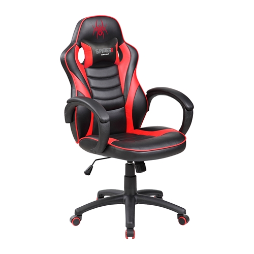 כיסא גיימרים ארגונומי ובטיחותי שחור אדום SPIDER X