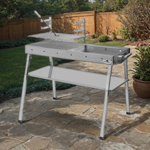 מנגל פחמים מנירוסטה מחוזקת מבית AUSTRALIA CHEF