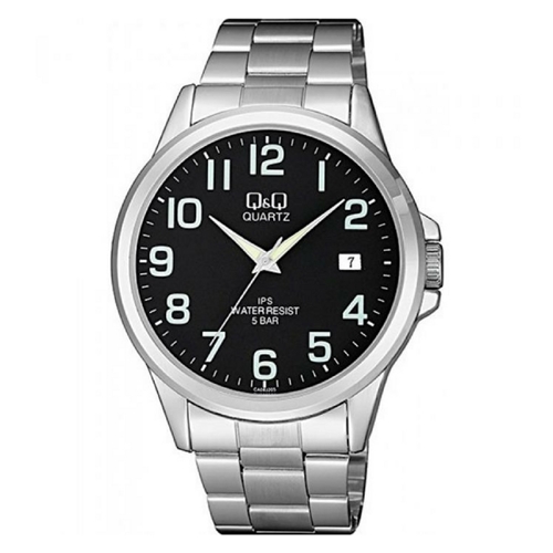 שעון יד אנלוגי מתכתי ואיכותי לגבר מבית Q&amp;Q