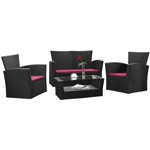 מערכת ישיבה מעוצבת לגינה דמוי ראטן מבית CAMP IN